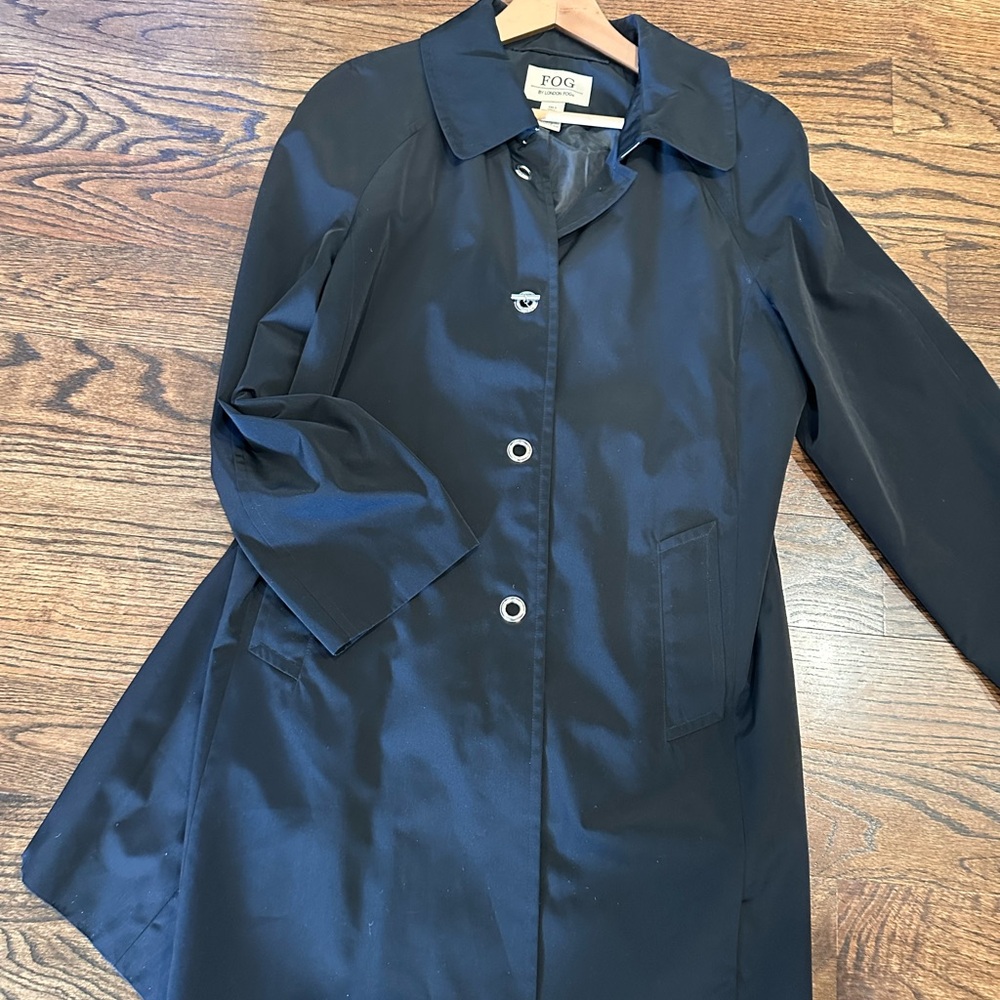 London Fog Black Trench Coat